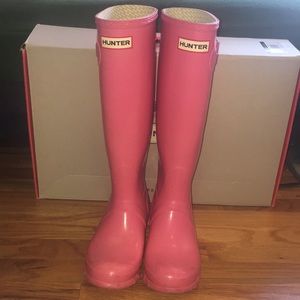 Pink Hunter Rainboots Size 6